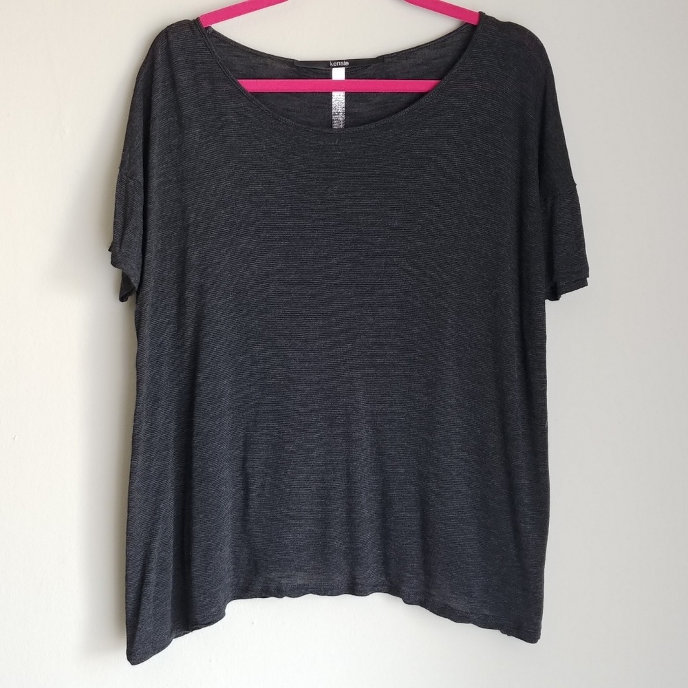 Kensie dark gray shirt